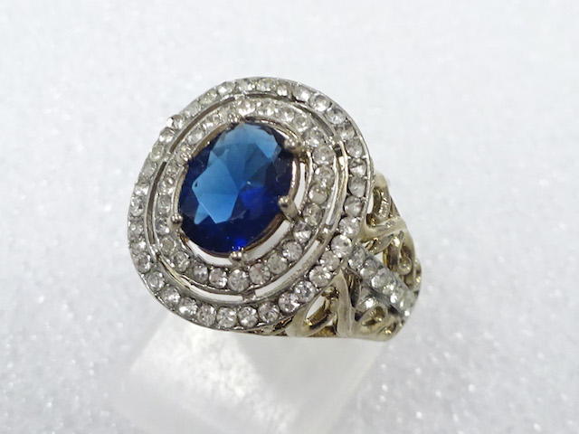 COLORED STONE FASHION RING / JP SIZE 14